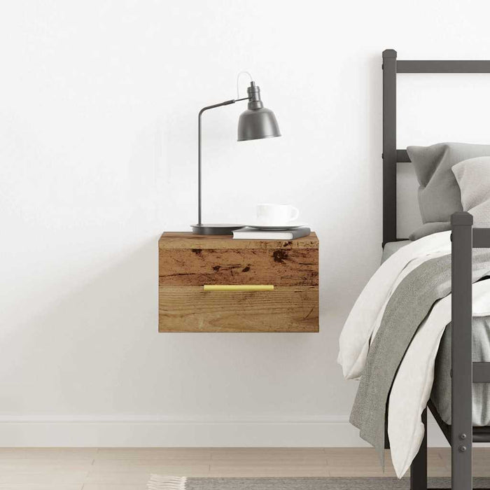 Dulap de noapte Lemn vechi 35 x 35 x 20 cm Lemn compozit - WALTI WALTI