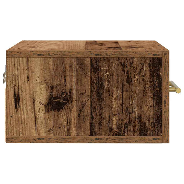 Dulap de noapte Lemn vechi 35 x 35 x 20 cm Lemn compozit - WALTI WALTI