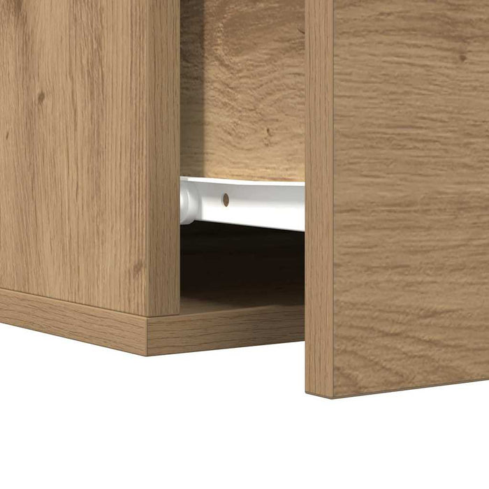 Dulap de noapte 2 pcs stejar artizanal 35 x 35 x 20 cm - WALTI WALTI