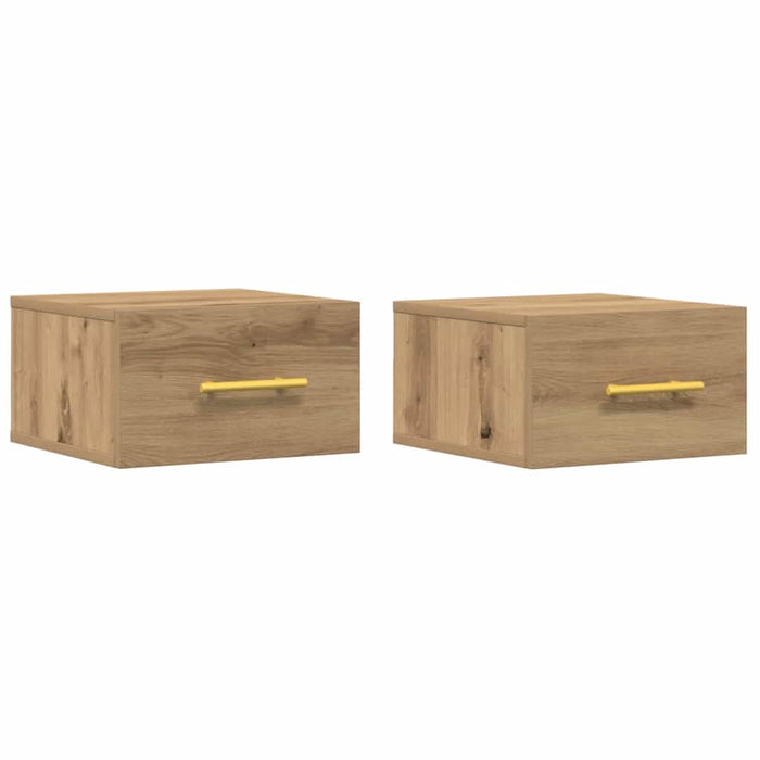 Dulap de noapte 2 pcs stejar artizanal 35 x 35 x 20 cm - WALTI WALTI