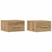 Dulap de noapte 2 pcs stejar artizanal 35 x 35 x 20 cm - WALTI WALTI