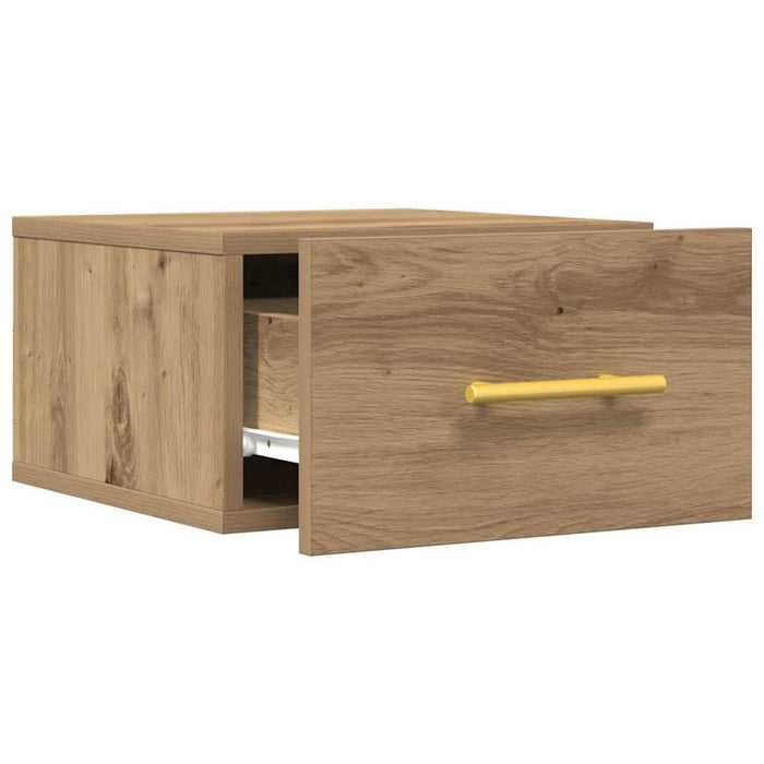 Dulap de noapte 2 pcs stejar artizanal 35 x 35 x 20 cm - WALTI WALTI