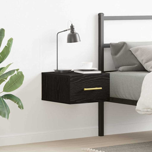 Dulap de noapte Stejar negru 35 x 35 x 20 cm Lemn compozit - WALTI WALTI
