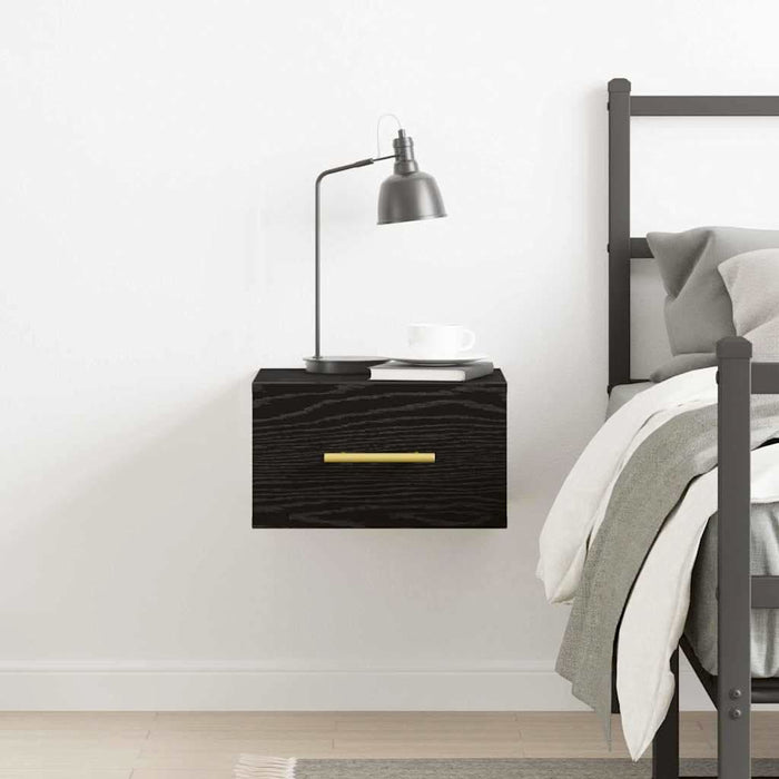 Dulap de noapte Stejar negru 35 x 35 x 20 cm Lemn compozit - WALTI WALTI