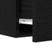 Dulap de noapte Pe perete 2 pcs Stejar negru 35 x 35 x 20 cm - WALTI WALTI