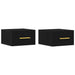 Dulap de noapte Pe perete 2 pcs Stejar negru 35 x 35 x 20 cm - WALTI WALTI