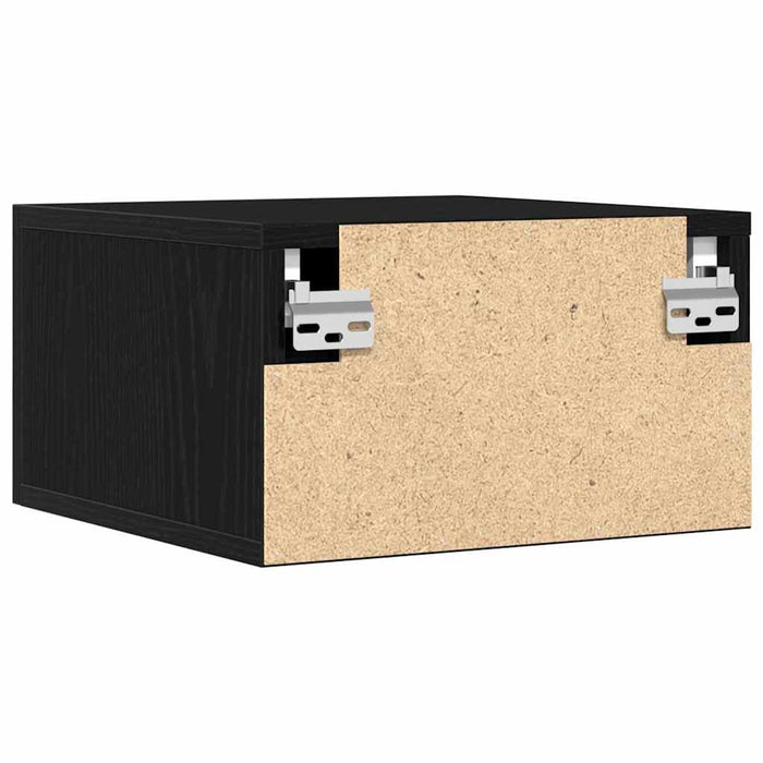 Dulap de noapte Pe perete 2 pcs Stejar negru 35 x 35 x 20 cm - WALTI WALTI