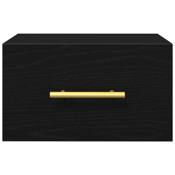 Dulap de noapte Pe perete 2 pcs Stejar negru 35 x 35 x 20 cm - WALTI WALTI