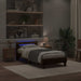 Cadru de pat cu benzi LED Lemn vechi 90 x 190 cm Lemn prelucrat - WALTI WALTI