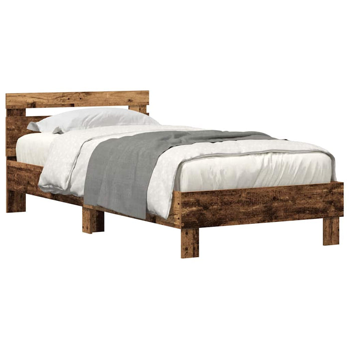 Cadru de pat Lemn vechi 75 x 190 cm Lemn compozit - WALTI WALTI