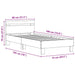 Cadru de pat Lemn vechi 75 x 190 cm Lemn compozit - WALTI WALTI