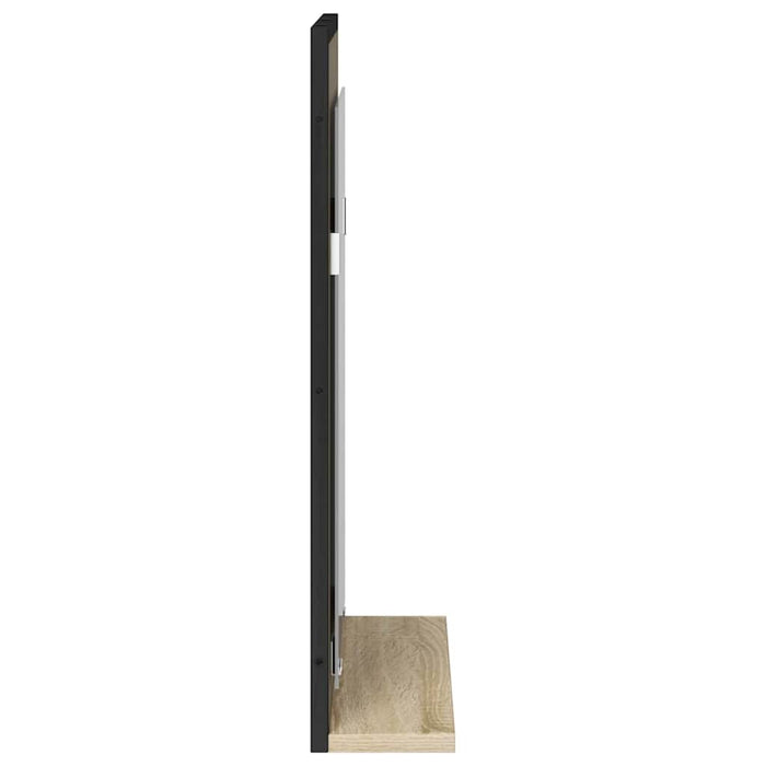 Oglindă pentru baie cu raft Pe perete Negru 50 x 12 x 60 cm - WALTI WALTI