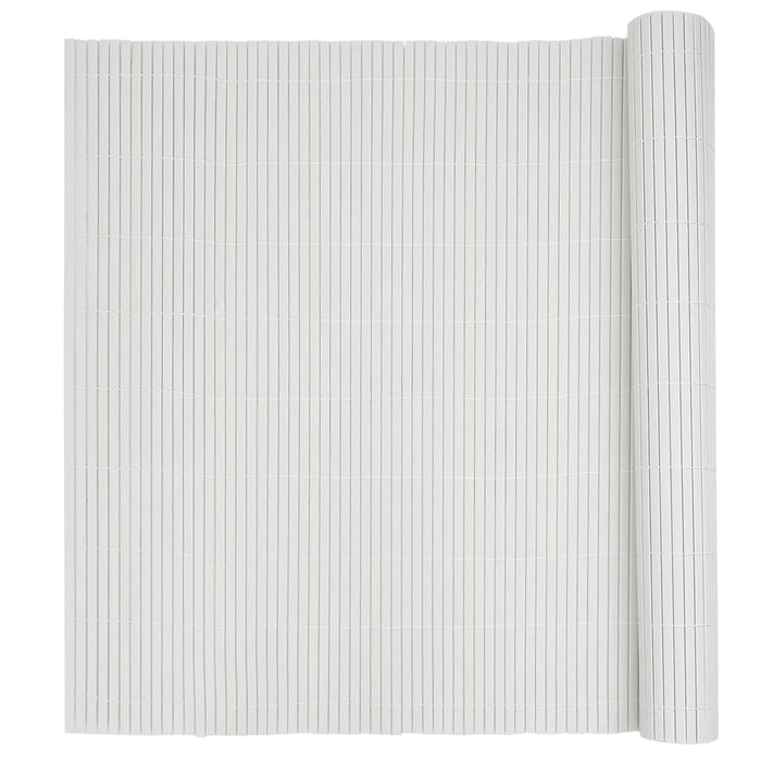 Gard de grădină cu două fețe, alb, 1,8x3 m, PVC - WALTI WALTI