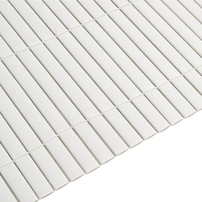 Gard de grădină cu două fețe, alb, 1,8x3 m, PVC - WALTI WALTI