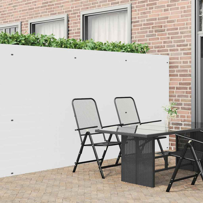 Gard de grădină cu două fețe, alb, 1,8x3 m, PVC - WALTI WALTI