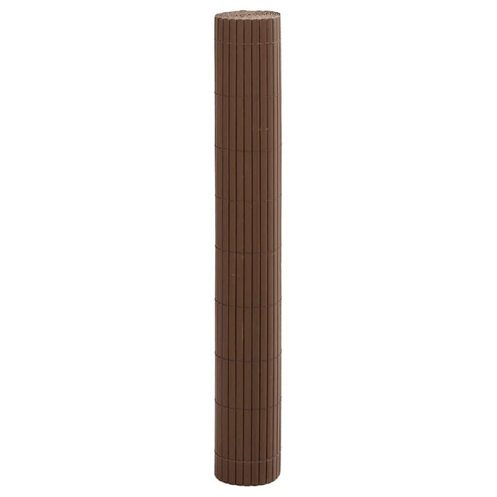 Gard de grădină cu două fețe, maro, 1,8x3 m, PVC WALTI