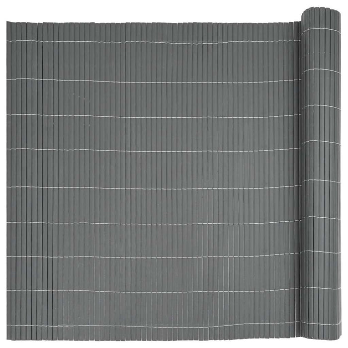 Gard de grădină cu două fețe, gri, 1,8x3 m, PVC - WALTI WALTI