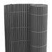 Gard de grădină cu două fețe, gri, 1,8x3 m, PVC - WALTI WALTI