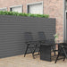 Gard de grădină cu două fețe, gri, 1,8x3 m, PVC - WALTI WALTI
