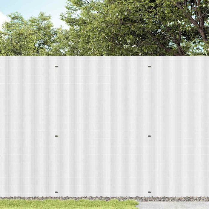 Gard de grădină cu două fețe, alb, 1,8x5 m, PVC - WALTI WALTI