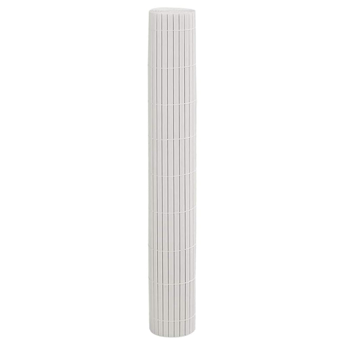 Gard de grădină cu două fețe, alb, 1,8x5 m, PVC - WALTI WALTI