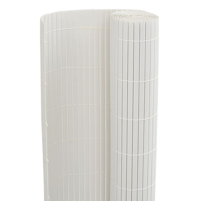 Gard de grădină cu două fețe, alb, 1,8x5 m, PVC - WALTI WALTI