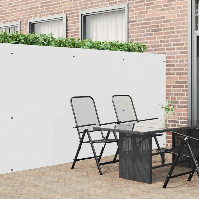 Gard de grădină cu două fețe, alb, 1,8x5 m, PVC - WALTI WALTI