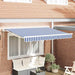 Cortina Retractabilă Albastru și Alb 250 x 200 cm - WALTI WALTI