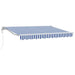 Cortina Retractabilă Albastru și Alb 250 x 200 cm - WALTI WALTI
