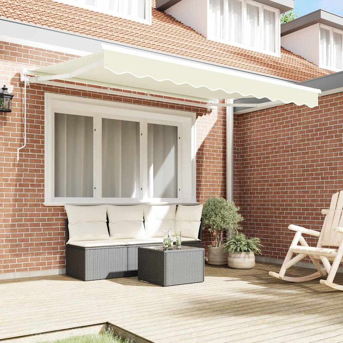 Cortina Retractabilă Crem 250 x 200 cm Poliester și metal - WALTI WALTI