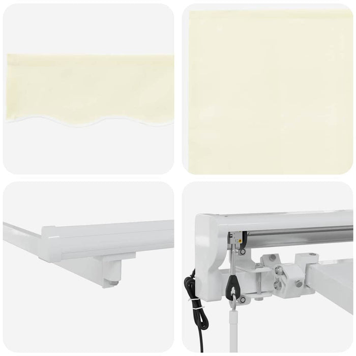 Cortina Retractabilă Crem 250 x 200 cm Poliester și metal - WALTI WALTI