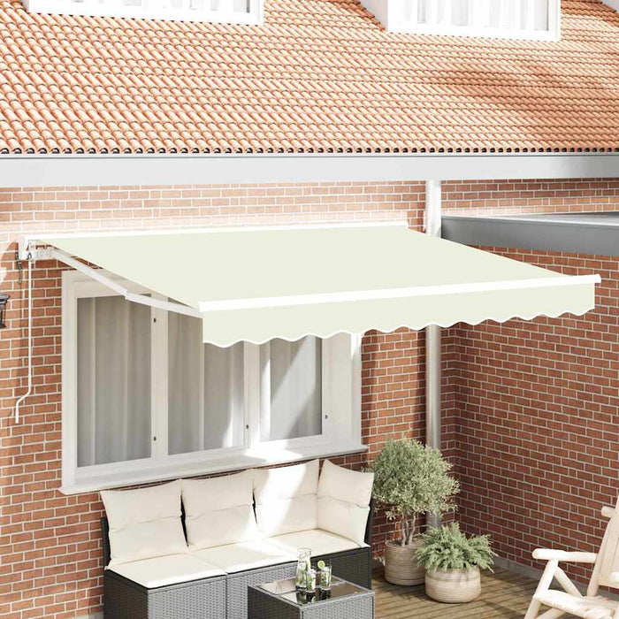 Cortina Retractabilă Crem 250 x 200 cm Poliester și metal - WALTI WALTI