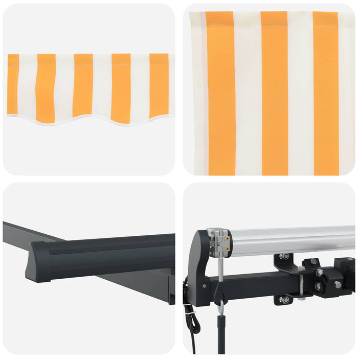 Copertină retractabilă Galben 250 x 200 cm țesătură WALTI