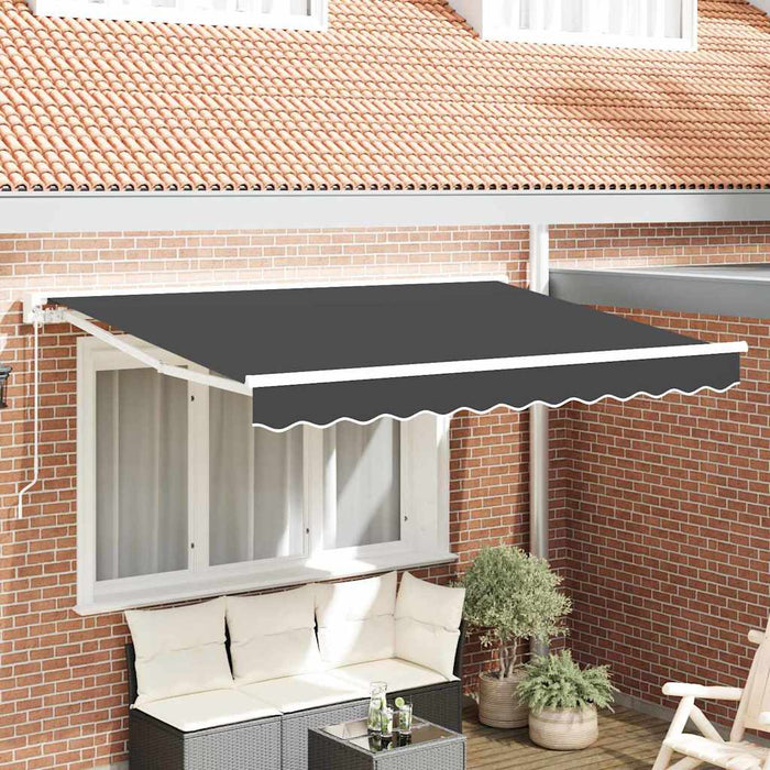 Cortina Retractabilă Antracit 250 x 200 cm Poliester și metal - WALTI WALTI