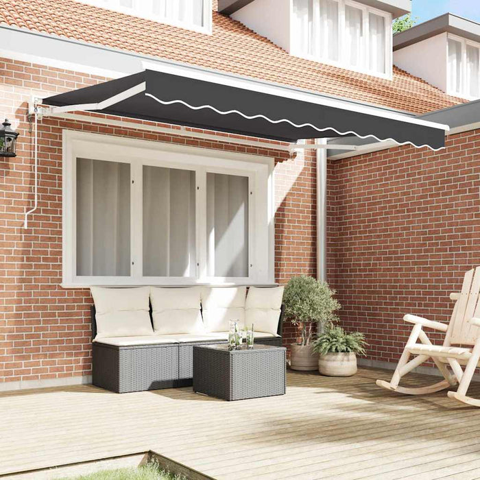 Cortina Retractabilă Antracit 250 x 200 cm Poliester și metal - WALTI WALTI