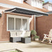 Cortina Retractabilă Antracit 250 x 200 cm Poliester și metal - WALTI WALTI