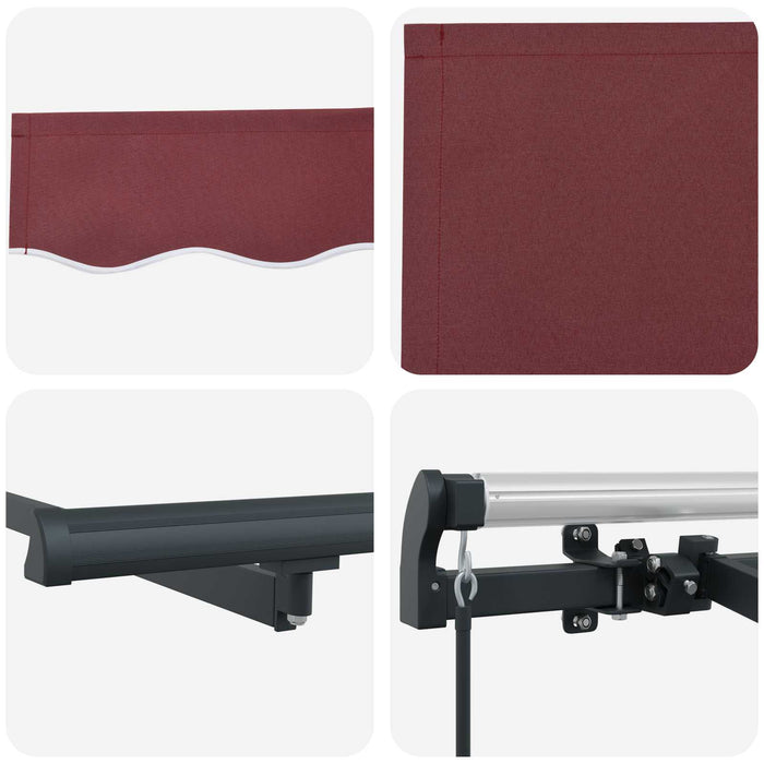 Cortina Retractabilă Manual Burgundy 250 x 200 cm țesătură - WALTI WALTI