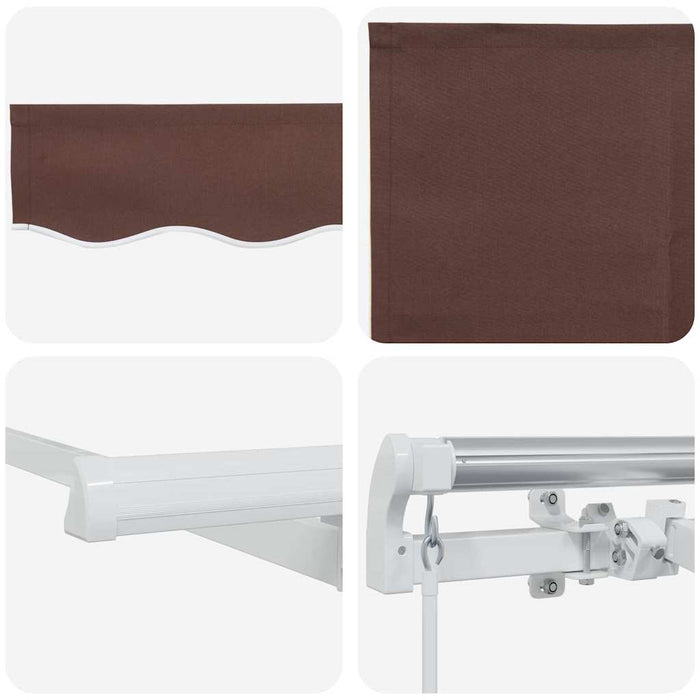 Cortina Retractabilă Manual Maro 250 x 200 cm țesătură - WALTI WALTI