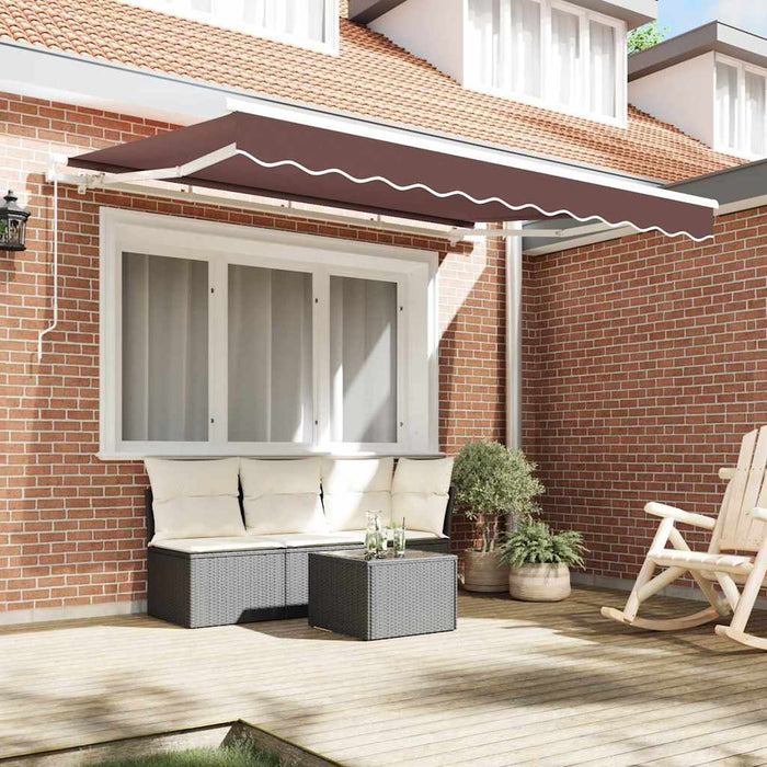 Cortina Retractabilă Manual Maro 250 x 200 cm țesătură - WALTI WALTI