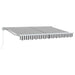 Cortina Retractabilă Manual Antracit și Alb 250 x 200 cm - WALTI WALTI