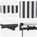 Cortina Retractabilă Manual Antracit 250 x 200 cm țesătură - WALTI WALTI