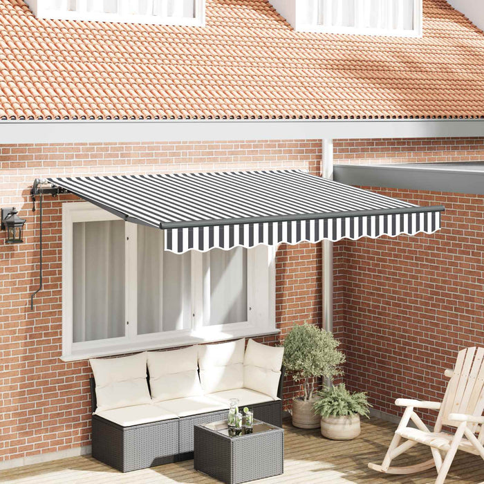 Copertină retractabilă Antracit 250 x 200 cm țesătură WALTI