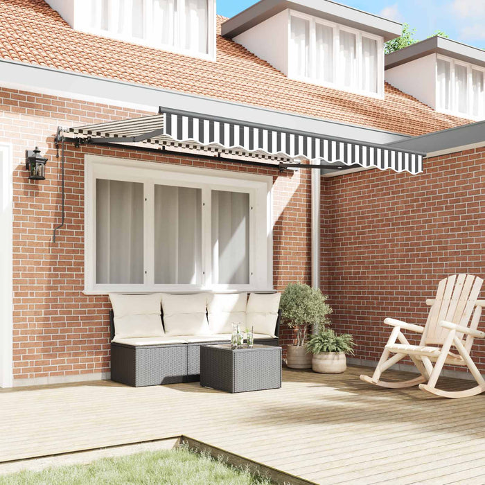 Copertină retractabilă Antracit 250 x 200 cm țesătură WALTI
