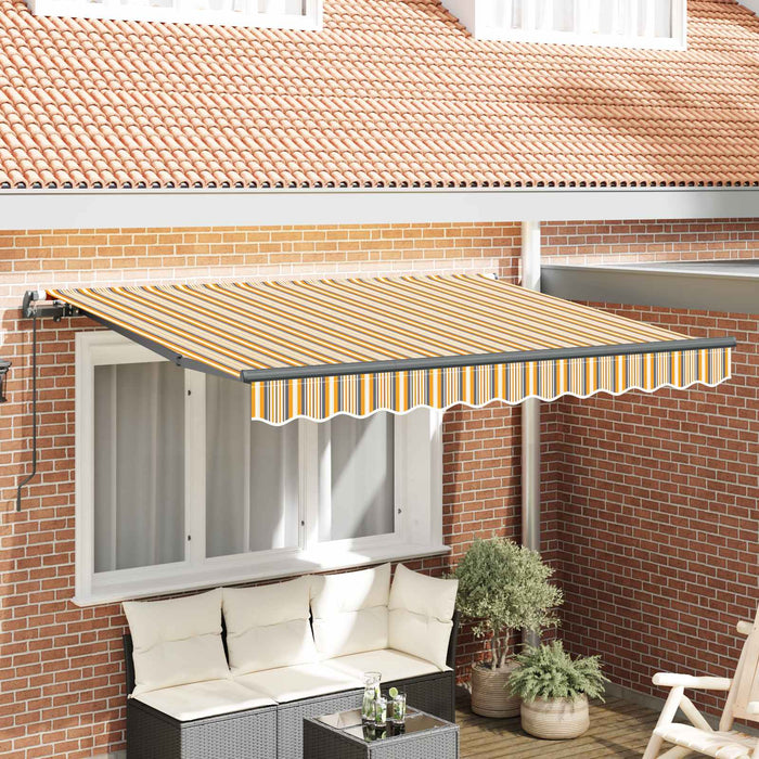 Cortina Retractabilă Galben și gri 250 x 200 cm țesătură WALTI