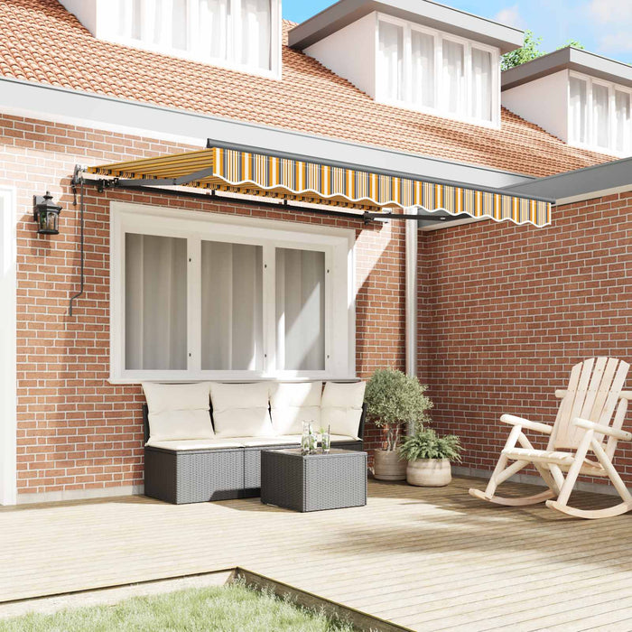 Cortina Retractabilă Galben și gri 250 x 200 cm țesătură WALTI