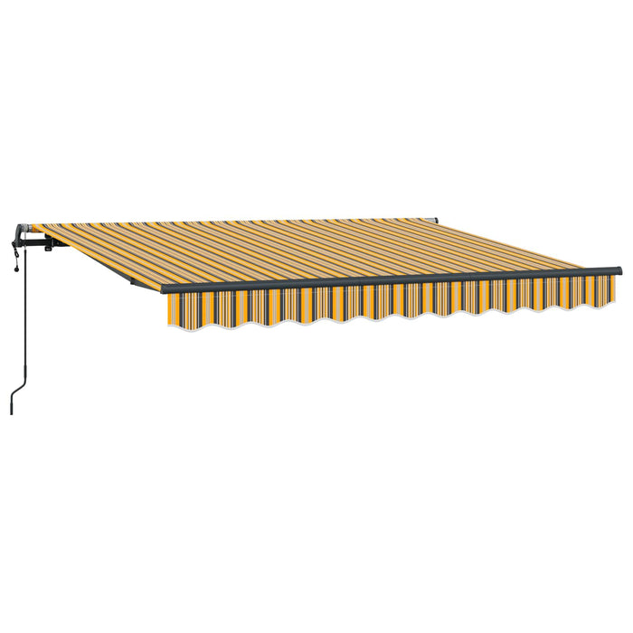 Cortina Retractabilă Galben și gri 250 x 200 cm țesătură WALTI
