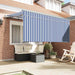 Cortina Retractabilă Manual Albastru și Alb 300 x 200 cm - WALTI WALTI