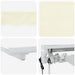 Cortina Retractabilă Crem 300 x 200 cm Poliester și Aluminiu - WALTI WALTI