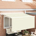 Cortina Retractabilă Crem 300 x 200 cm Poliester și Aluminiu - WALTI WALTI