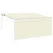 Cortina Retractabilă Crem 300 x 200 cm Poliester și Aluminiu - WALTI WALTI